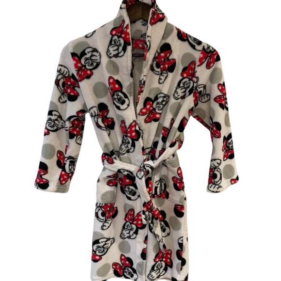 Disney’s Minnie Mouse Girls Robe SZ 8 - Picture 1 of 7